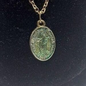 Medjugorje Queen of Peace Medal Necklace Virgin Mary Catholic Pendant